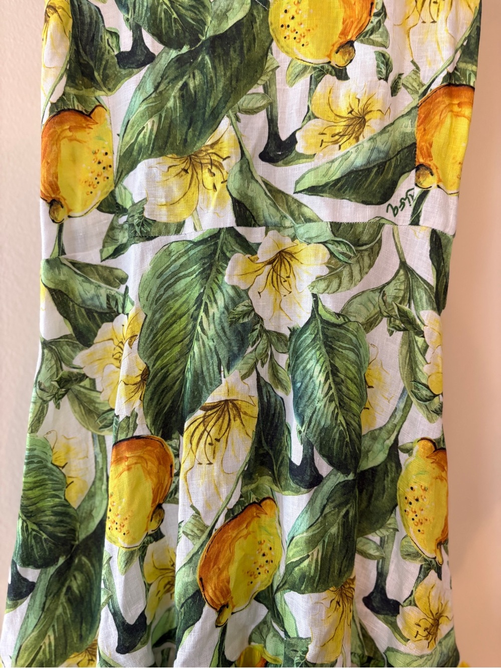 Gorgeous Luisa Positano High-Low Linen Dress - Picture 3 of 9